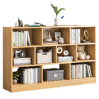 9 Shelving Insight Bookshelf Display Cabinet Bookcase Shelf Organiser (Oak)