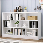 9 Shelving Insight Bookshelf Display Cabinet Bookcase Shelf Organiser (White)