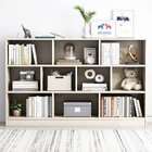 9 Shelving Insight Bookshelf Display Cabinet Bookcase Shelf Organiser (White Oak)