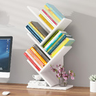 Resort 5 Shelving Bookshelf Display Cabinet Shelf Bookcase Desktop Organizer (White)