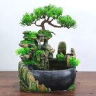 Calming Waterfall Fountain Bonsai Tree Water Feature Ornament