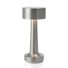 Luxe Designer LED Table Lamp Cordless Touch Sensor Night Light (Silver)