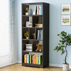 Aurora 1800mm Streamline Tall Display Shelf Bookshelf Organizer (Black Walnut)