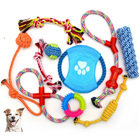 10-Piece Pet Dog Chew Toy Interactive Rope Toys Set