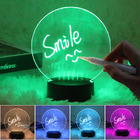 7 Colour-Changing LED Night Light Rechargeable Erasable Message Board