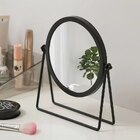 360-degree Rotating Dressing Makeup Vanity Cosmetic Tabletop Round Mirror (Black)