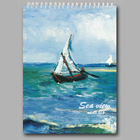 A4 Premium Sketch Book Art Drawing Painting Sketching Notebook (Sea View)