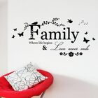 Family Wall Stickers Decoration Inspiration Quotes Vinyl Decal DIY Decor Mural Art