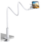 Universal 360° Flexi Clip Mobile Phone Holder Bed Desk Mount Lazy Stand - White