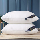 Luxury Hotel Standard Size Low Profile Pillow (White)