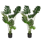2 X 150cm Large Artificial Monstera Plant Philodendron Tree In Pot