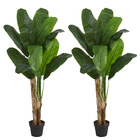 2 X 120cm Banana Tree Artificial Potted Plant In Pot