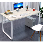 Hercules Wood & Steel Solid Computer Desk (White)