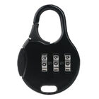 Advanced Round Combination Lock Bags Suitcase Lockers Luggage Padlock (Black)