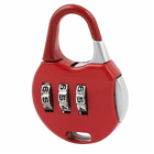 Advanced Round Combination Lock Bags Suitcase Lockers Luggage Padlock (Red)