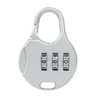 Advanced Round Combination Lock Bags Suitcase Lockers Luggage Padlock (Silver)