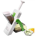 Safe Slice Mandoline Slicer Kitchen Chopper Food Processor Vegetable Dicer Cutter (Green)
