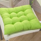 Dining /Office Chair Pad Cotton Seat Cushion (Lime Green)