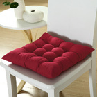 Dining /Office Chair Pad Cotton Seat Cushion (Maroon/Wine)