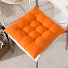 Dining /Office Chair Pad Cotton Seat Cushion (Orange)