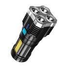 High Performance Ultra-Bright Rechargeable 4-LED Torch Flashlight Night Light