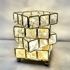 Diamond Crystal Geometric Rubik’s Cube Table Lamp LED Decorative Night Light