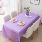 Disposable Tablecloth Large Rectangle Party Table Cloth Cover (Purple)