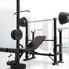Fitplus Heavy Duty Multifunction All-in-One Adjustable Weight Bench with Pulldown Home Gym