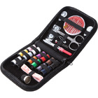 Sewing Kit with Zippered Travel Pouch Thread Needle Stitching Tools Bag