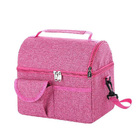 Insulated Lunchbox Cooler Bag Portable Outdoor Food Storage Lunch Box (Pink)