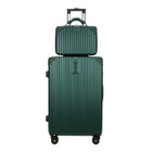 2-Piece Standard Cabin Carry-On Luggage Suitcase Set (Emerald)