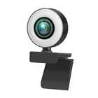 1080p Webcam with Adjustable Ring Light