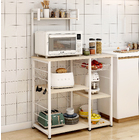 Divine Kitchen Organizer Workbench Storage Shelf (White Oak)