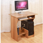 Essential Computer Desk with Shelves (Oak)