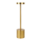 Luxury Designer LED Metal Tall Table Lamp Cordless Touch Sensor Night Light (Gold)