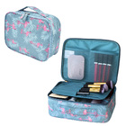 Flamingo Makeup Case Cosmetic Organizer Travel Toiletry Bag