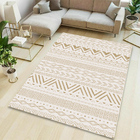 Large Deluxe Faux Wool Sandstone Carpet Rug (230 x 160)