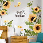 Sunflower Plants Wall Stickers Decal DIY Decor Vinyl Self-Adhesive Mural Art Room Decoration