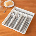 5-Compartment Cutlery Utensils Storage Box Silverware Tray Drawer Organizer