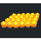24 x LED Tea Light Candles (Natural Colour, Flickering Effect)