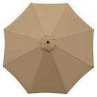 3m Patio Umbrella Replacement Cover 10ft 8 Ribs Large Outdoor Canopy (Beige)
