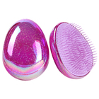 Diamond Pearl Hair Detangle Brush (Metallic Purple)