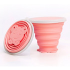 Foldable Collapsible Silicone Pocket Drinking Cup (Pink)