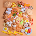 84-Piece Gourmet Restaurant Realistic Pretend Food Toy Play Set