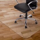Clear PVC Protective Transparent Chair Floor Mat for Home Office (Large, 15mm)