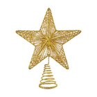 Christmas Tree Topper Golden Star Holiday Decoration Ornament